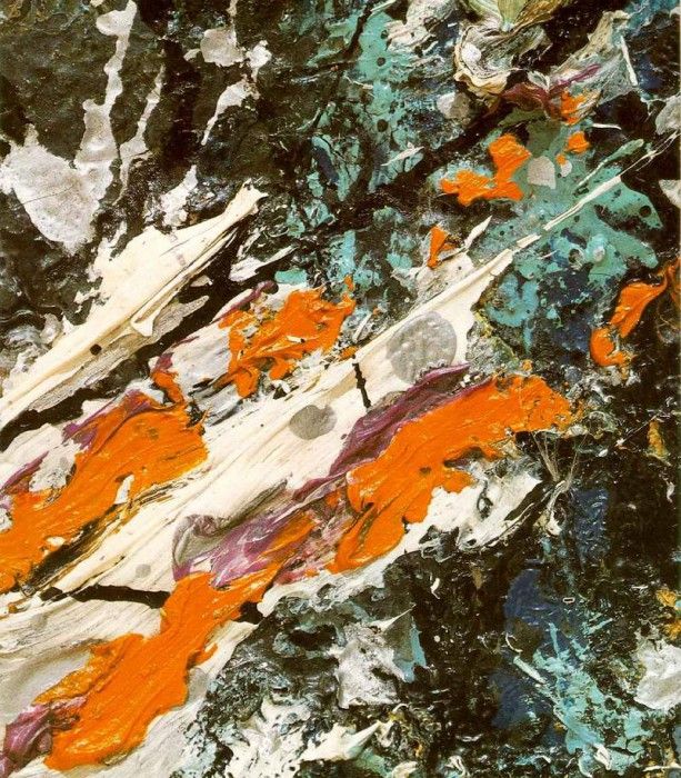 Pollock Full fathom five, 1947  Oil on canvas with nails, (1. , 