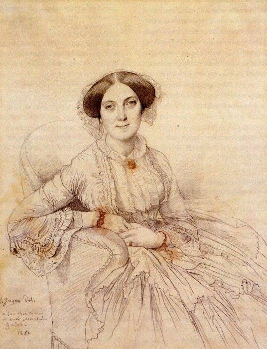 Ingres Madame Felix Gallois born Nathalie Rose Joachime Bochet. ,   