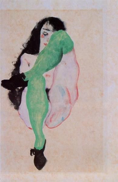 Ragazza con calzamaglia verde. , 