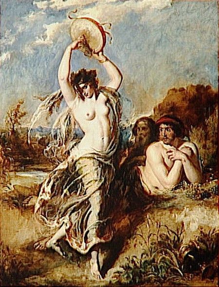 Etty William Bacchante Playing the Tambourine. , 