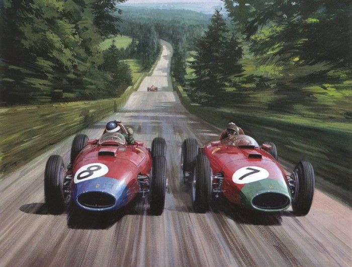 Cma 039 1957 hawthorn and collins at the nurburgring.  