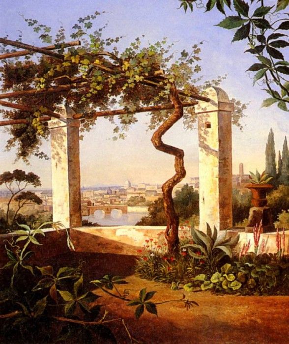 Knull Maria A Terrace With Rome Beyond. Knull, 