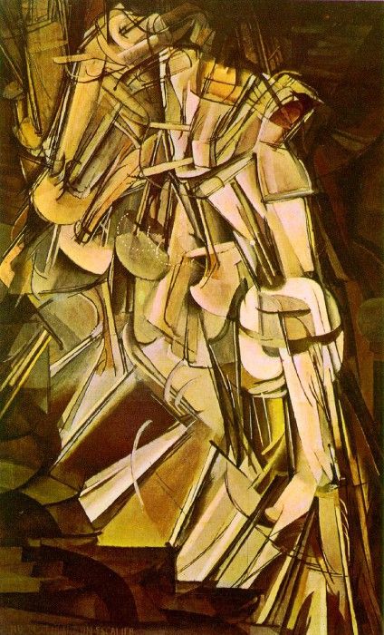 Duchamp Nude Descending a Staircase, No. 2, 1912, 146x89 cm,. , 