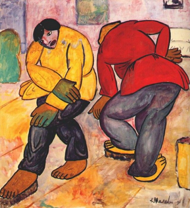 malevich floor polishers 1911-12. , 