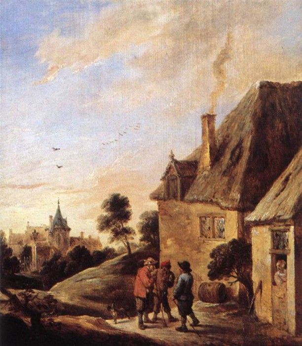 TENIERS David the Younger Village Scene 2. ,  