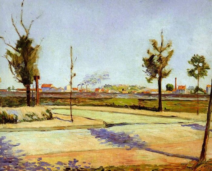 Signac Paul The road of Gennevilliers Sun. , 