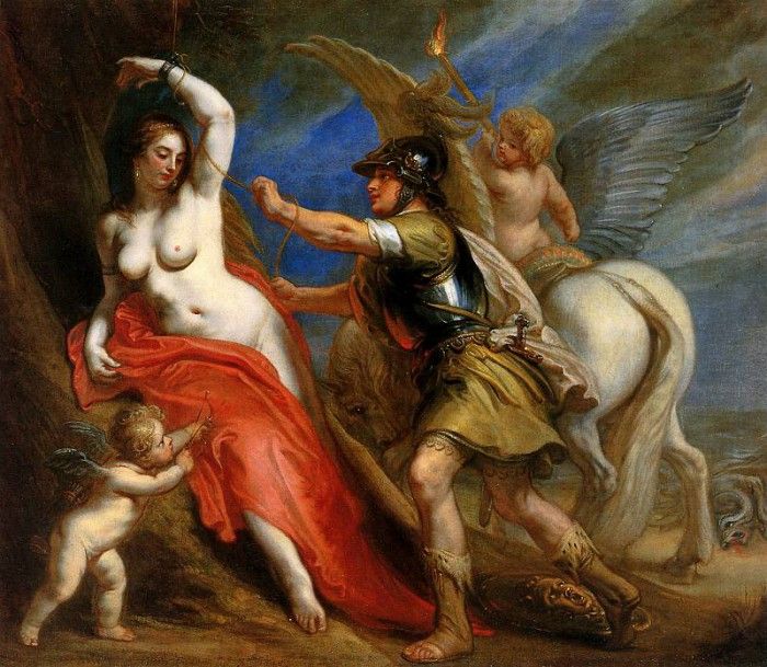 Thulden van Theodoor Perseus frees Andromeda Sun. Thulden,  