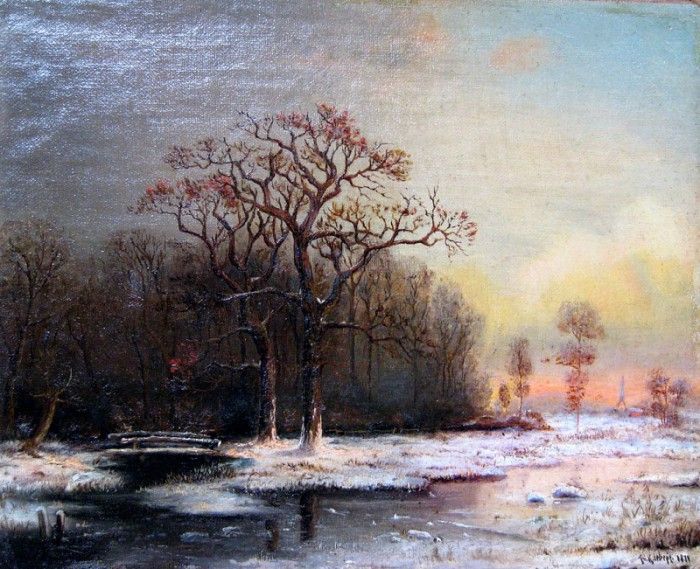   - Winter Landscape. (1876). ,  (1850-1924)