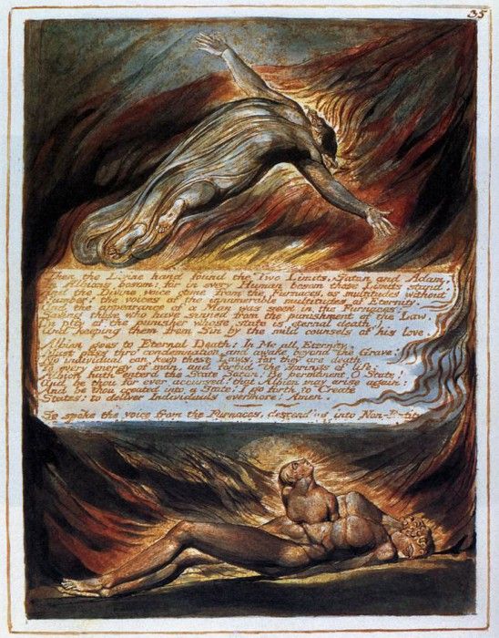 BLAKE William The Descent Of Christ. , 