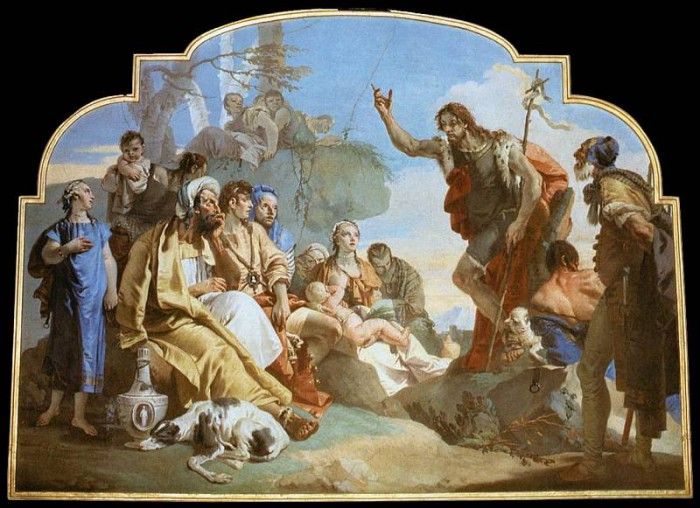 Tiepolo John the Baptist Preaching. ,  