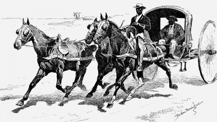 Fr 044 A Cuban Tobacco-Planter in his Volante FredericRemington sqs. Remington, 