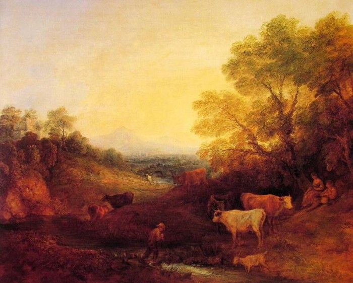 Landscape with Cattle. , 