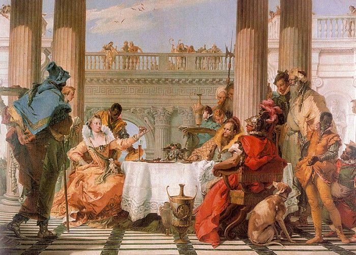Tiepolo The Banquet of Cleopatra, 1743-44, oil on canvas, Na. ,  