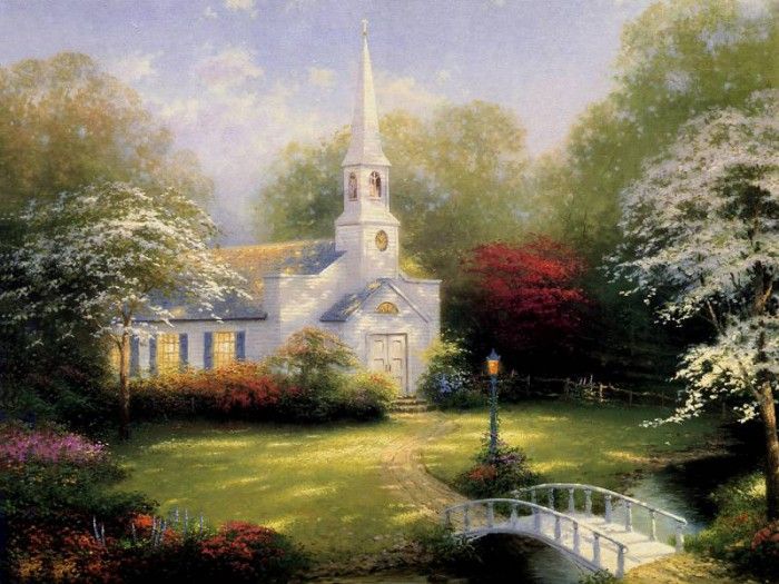 JLM-Thomas Kinkade-Hometown Chapel.  