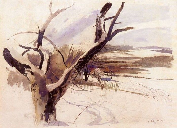 Wyeth Andrew Winter Farm Scene. , 