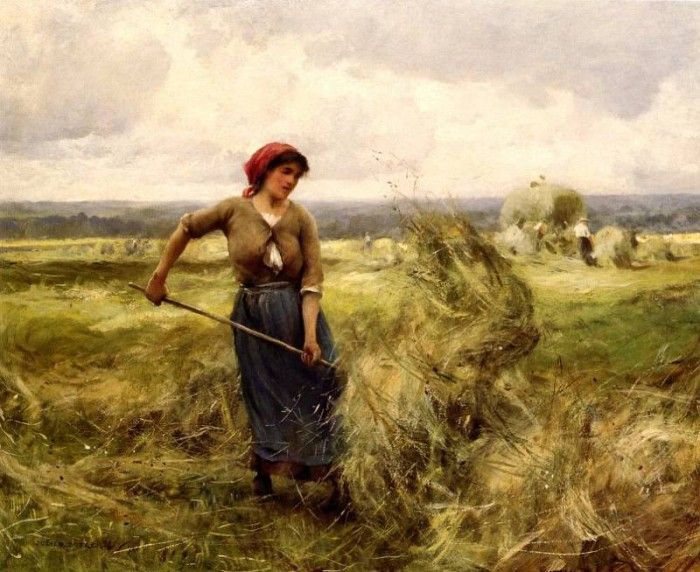 Dupre, Julien - Woman Raking Hay (end. , 