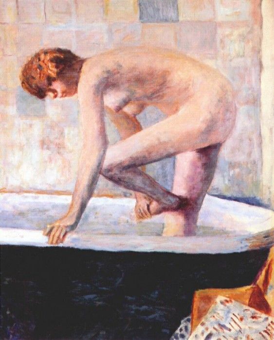 bonnard pink nude in the bath c1924.  