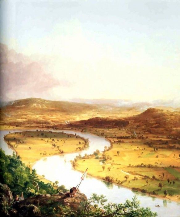 hudson rv sc csg012 view from mt holyoke-thomas cole 1836. , 