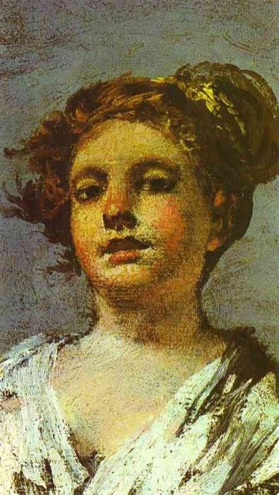 Francisco de Goya - Girl with a Jug. (Aguadora).   ,  