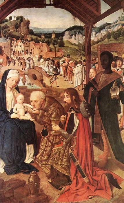 Geertgen tot Sint Jans Adoration of the magi, 148-85, Narodn. Geertgen,   