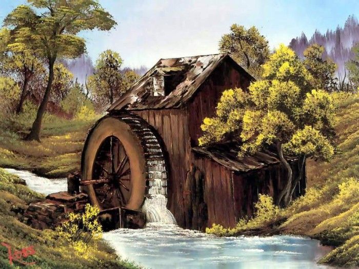 bob ross csg009 the old mill. , 