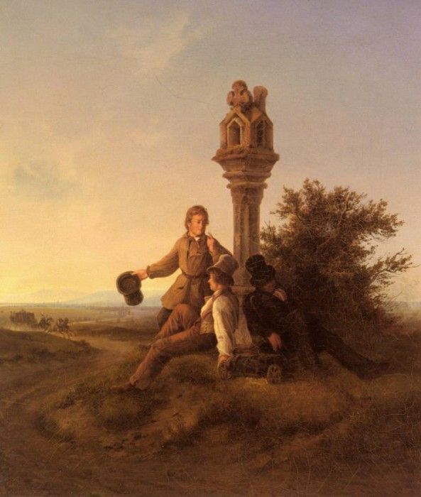Simon Friedrich Rastende Wanderer. , 