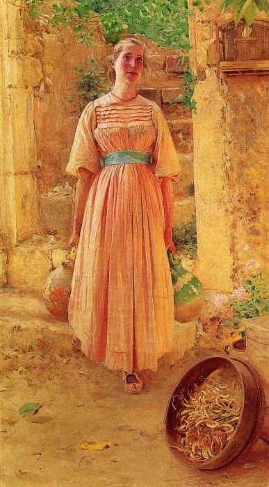 du Mond, Frank Vincent - Victorine in the Garden (end. -,  