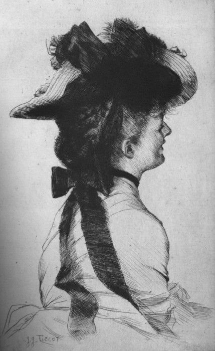 Tissot Le chapeau Rubens. Tissot Jacques Joseph