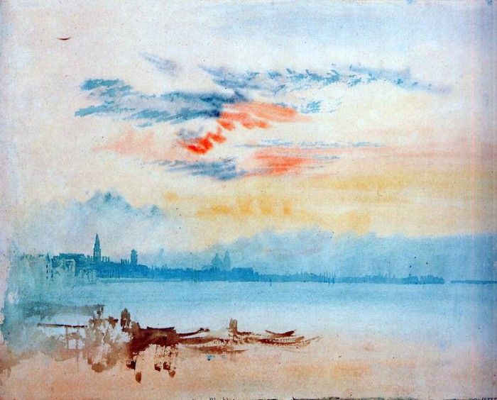Turner Joseph View to the east from Giudecca Sun. ,   