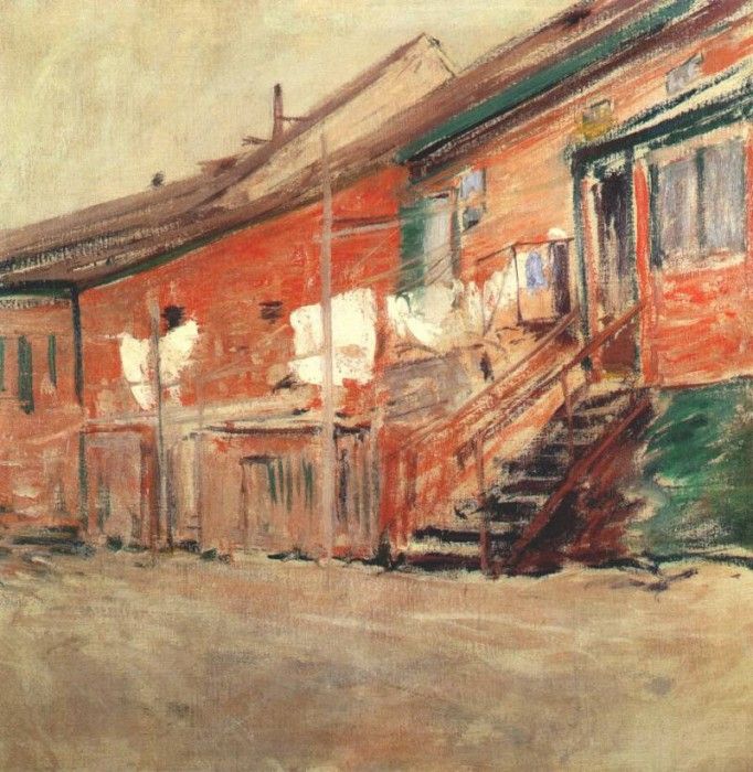 twachtman gloucester, fishermens houses c1901. Twachtmann,  