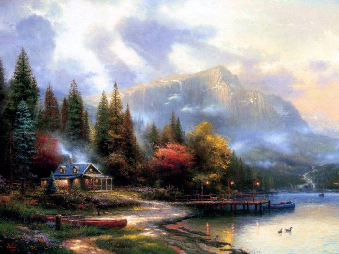 JLM-Thomas Kinkade-End of a Perfect Day III.  