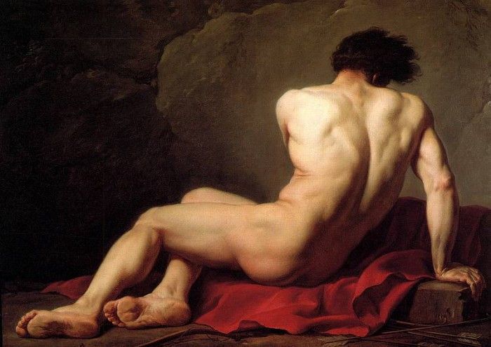 David Jacques Louis Male Nude known as Patroclus. , -