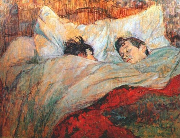 lautrec in bed 1893. -,  