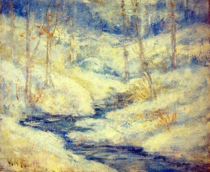 twachtman snow scene. Twachtmann,  