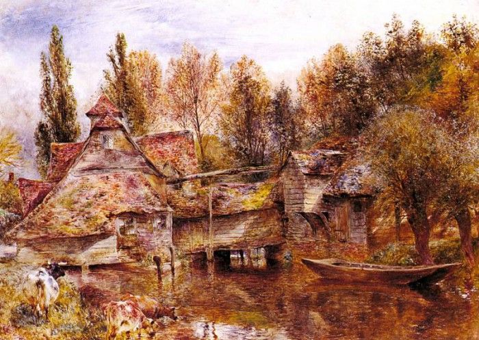 Huggins Williams Mill On The Thames Mapledurham. ,  