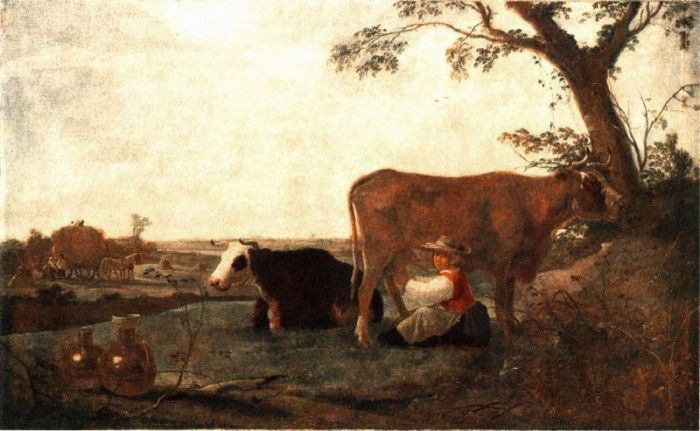 CUYP Aelbert The Dairy Maid. , Aelbert