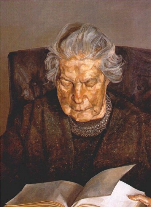 freud the painters mother reading 1975. , 