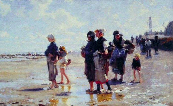 Oyster Gatherers of Cancale. ,  