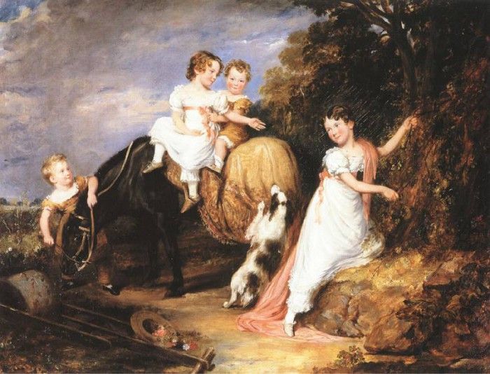 Portraits of the children of the Rev Joseph Arkwright. ������, ����