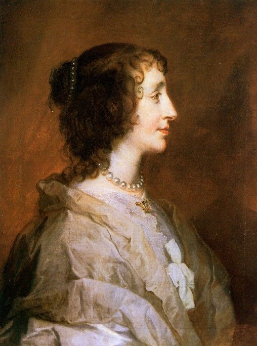 Dyck van Antoon Queen Henrietta Maria. ,  