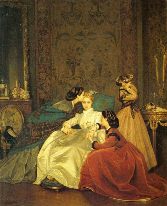 Toulmouche Auguste The Reluctant Bride. Toulmouche, 