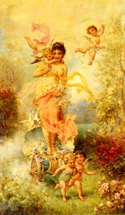 Zatzka Hans The Goddess Of Spring. Zatzka, 