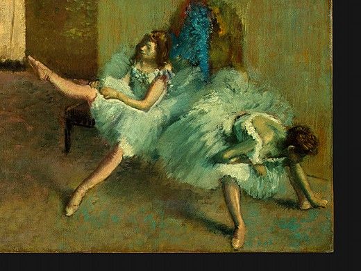 Degas Before the Ballet, 1890-1892, detalj 3, NG Washington. , --