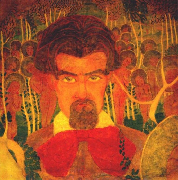malevich study for a fresco (self-portrait) 1907. , 