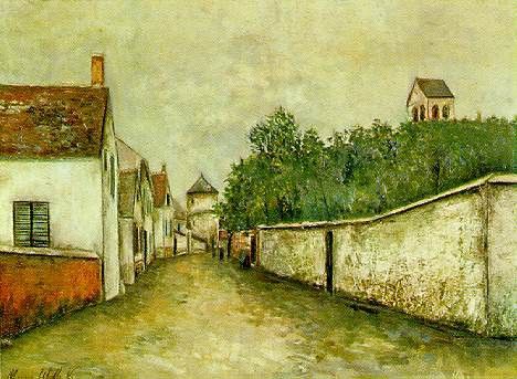 Utrillo Marizy-Sainte-Genevieve, ca 1910, 59.7x81 cm, NG Was. , 