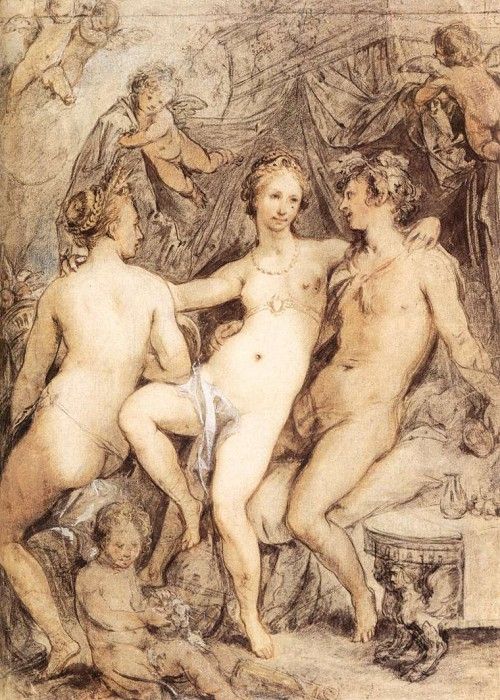 GOLTZIUS Hendrick Venus Between Ceres And Bacchus. , 