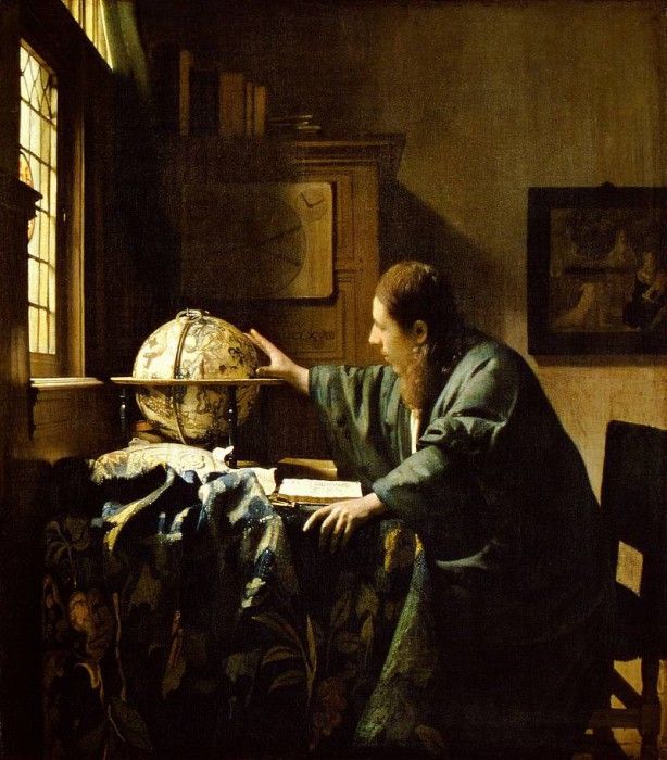 Vermeer The astronomer, Louvre. Vermeer, Johannes