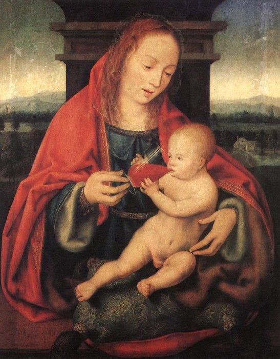 CLEVE Joos van Virgin And Child 1. ,  