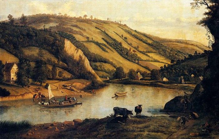 Siberechts Jan An Extensive River Landscape Probably Derbyshire. Siberechts, 