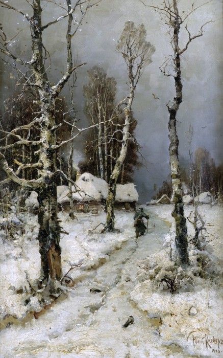  - Heimkehr im Winter 1903. ,  (1850-1924)